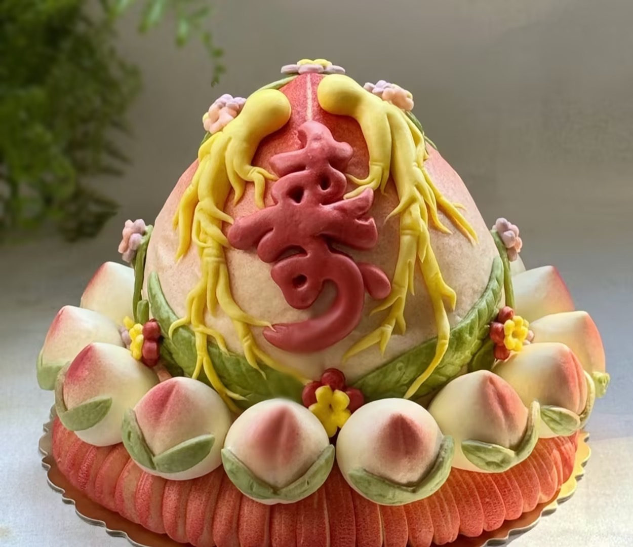 寿桃花饽饽